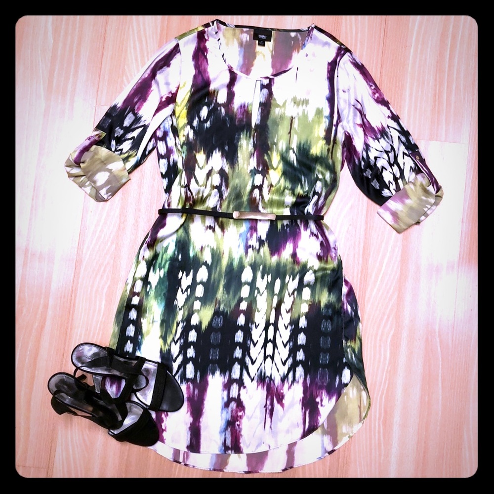 Beautiful print, silky dress